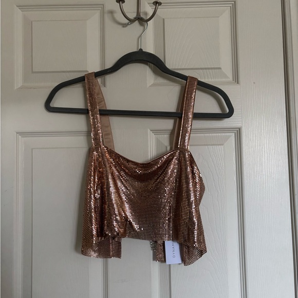 Dynamite Chainmail Crop Top - Picture 2 of 4
